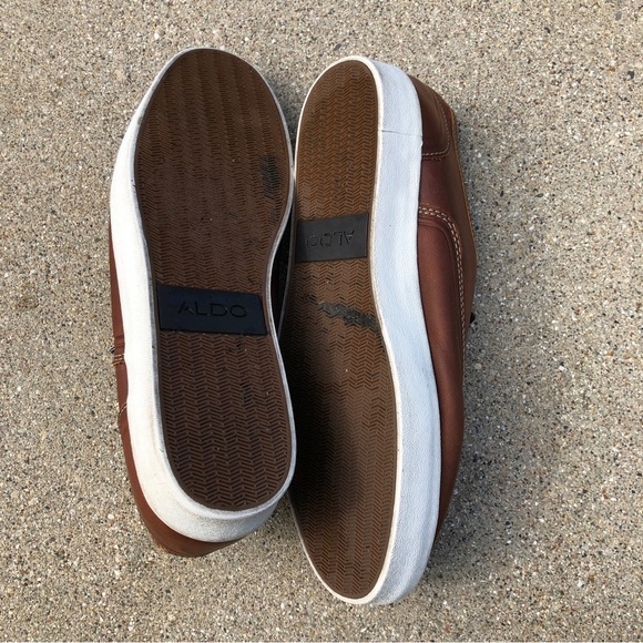 Aldo Men’s Sneakers Cognac color Size 8 - Picture 5 of 7